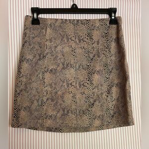 Animal print skirt